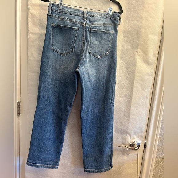 Rachel Roy Blue Distressed Women Trendy Girlfriend Jeans Sz-10. X16 - Picture 4 of 9